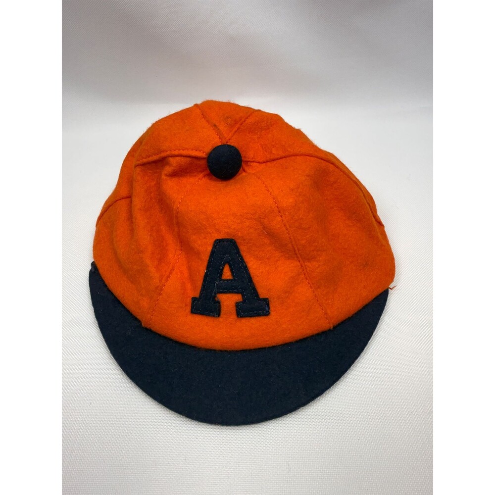Vintage Auburn Tigers Felt Baseball Cap Collegiate Mfg Ames Iowa Block A